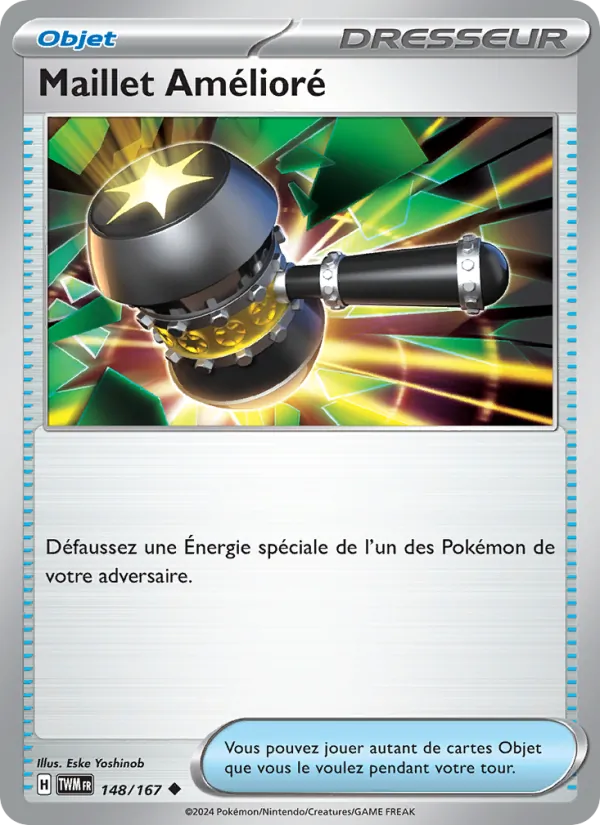 Carte Pokémon Maillet Amélioré de l'extension Mascarade Crépusculaire