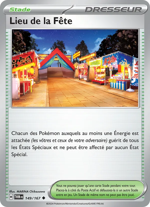 Carte Pokémon Lieu de la Fête de l'extension Mascarade Crépusculaire