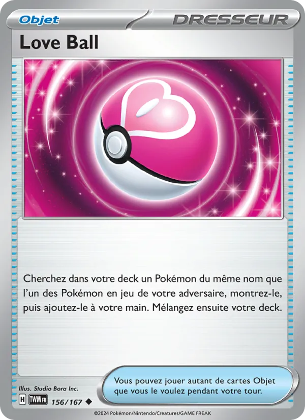 Carte Pokémon Love Ball de l'extension Mascarade Crépusculaire