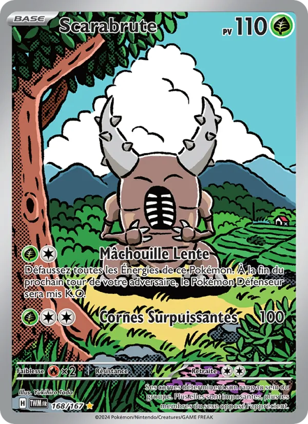 Carte Pokémon Scarabrute de l'extension Mascarade Crépusculaire