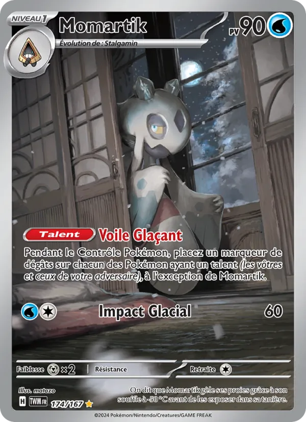 Carte Pokémon Momartik de l'extension Mascarade Crépusculaire