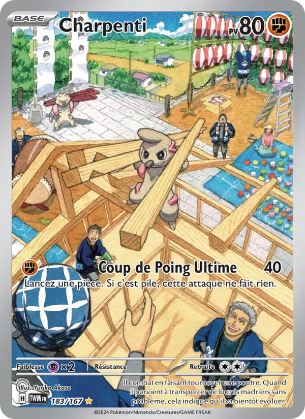 Carte Pokémon Charpenti de l'extension Mascarade Crépusculaire