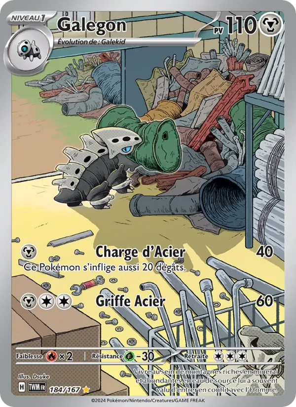 Carte Pokémon Galegon de l'extension Mascarade Crépusculaire