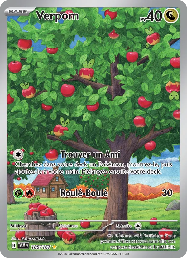 Carte Pokémon Verpom de l'extension Mascarade Crépusculaire