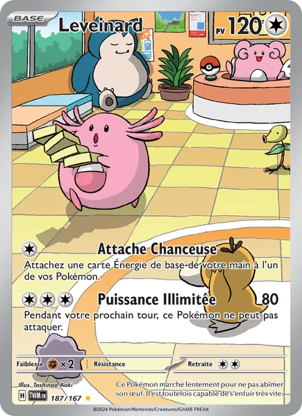 Carte Pokémon Leveinard de l'extension Mascarade Crépusculaire