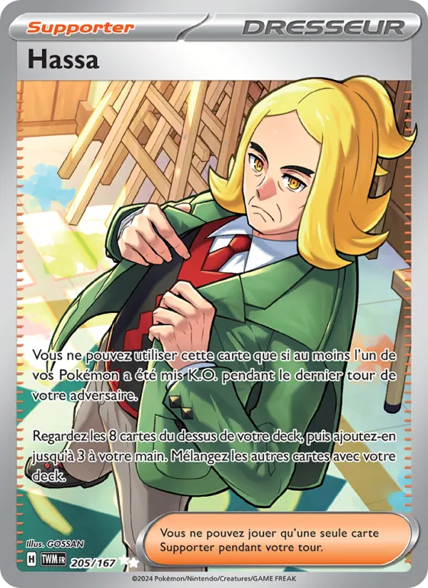 Carte Pokémon Hassa de l'extension Mascarade Crépusculaire