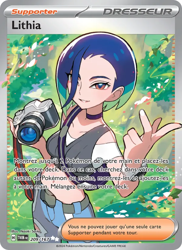 Carte Pokémon Lithia de l'extension Mascarade Crépusculaire