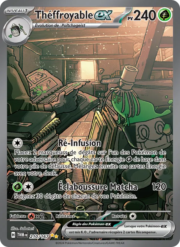 Carte Pokémon Théffroyable-ex de l'extension Mascarade Crépusculaire