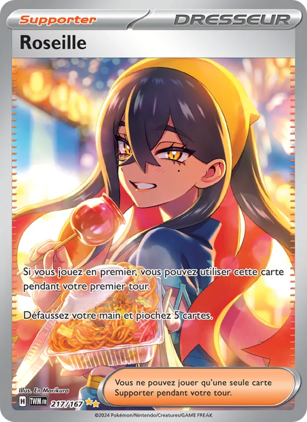 Carte Pokémon Roseille de l'extension Mascarade Crépusculaire