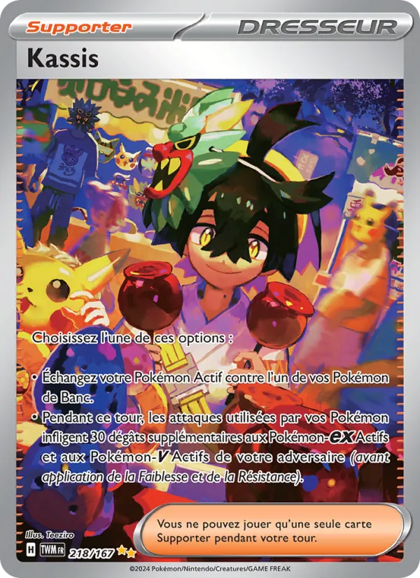 Carte Pokémon Kassis de l'extension Mascarade Crépusculaire