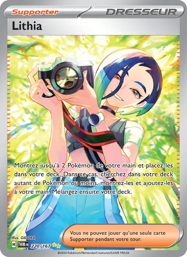 Carte Pokémon Lithia de l'extension Mascarade Crépusculaire