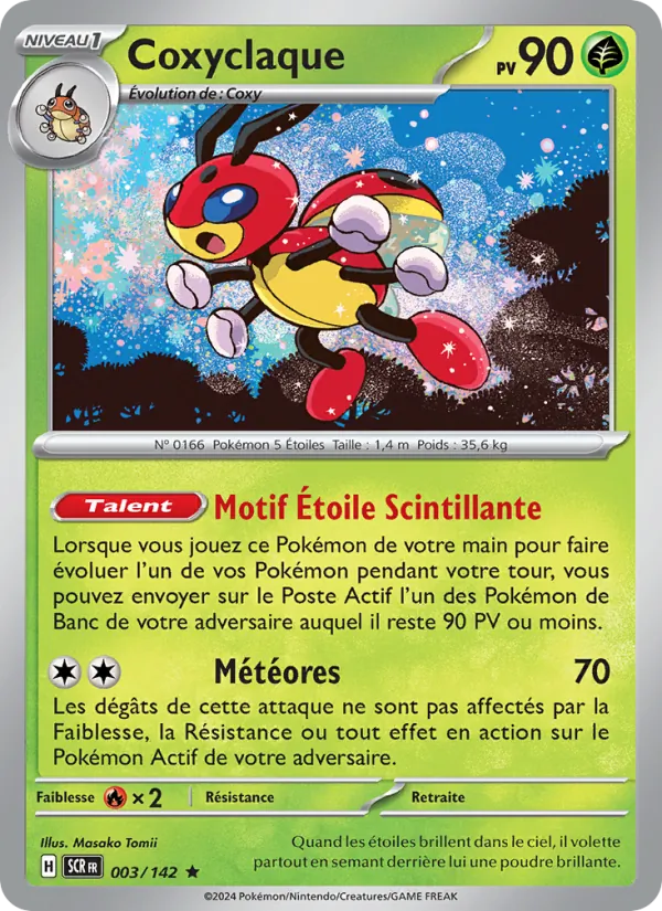 Carte Pokémon Coxyclaque de l'extension Couronne Stellaire