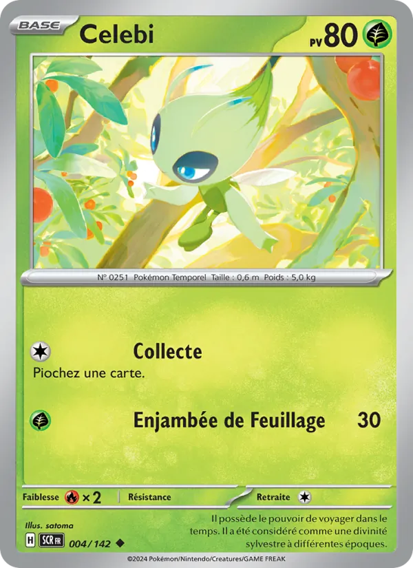 Carte Pokémon Celebi de l'extension Couronne Stellaire