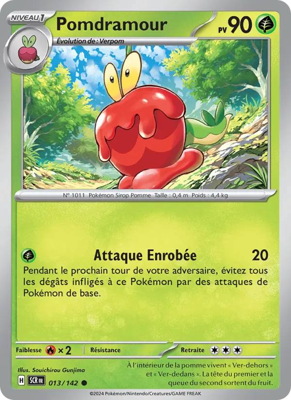 Carte Pokémon Pomdramour de l'extension Couronne Stellaire