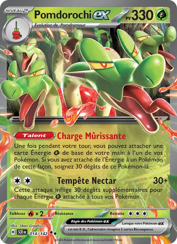 Carte Pokémon Pomdorochi-ex de l'extension Couronne Stellaire
