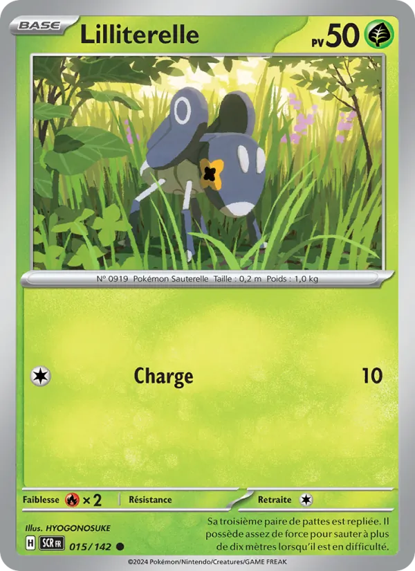 Carte Pokémon Lilliterelle de l'extension Couronne Stellaire