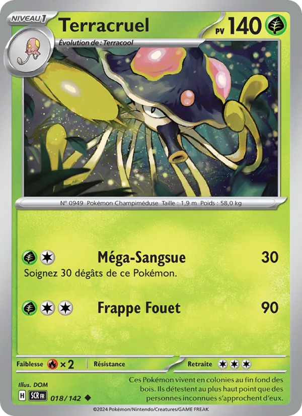 Carte Pokémon Terracruel de l'extension Couronne Stellaire