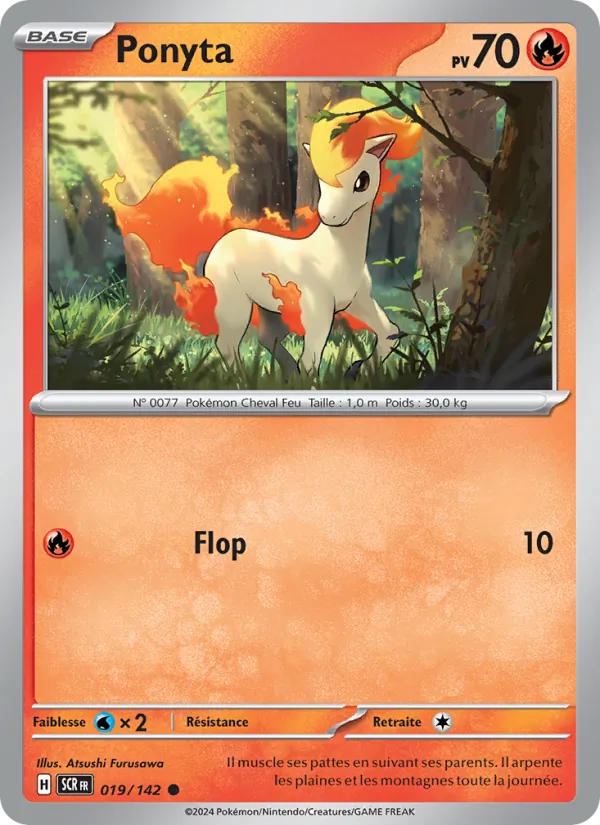 Carte Pokémon Ponyta de l'extension Couronne Stellaire