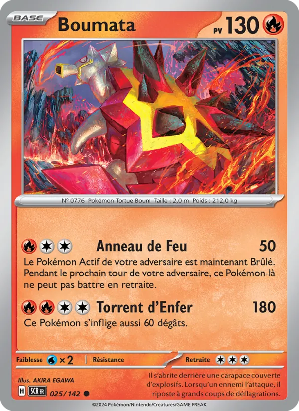 Carte Pokémon Boumata de l'extension Couronne Stellaire