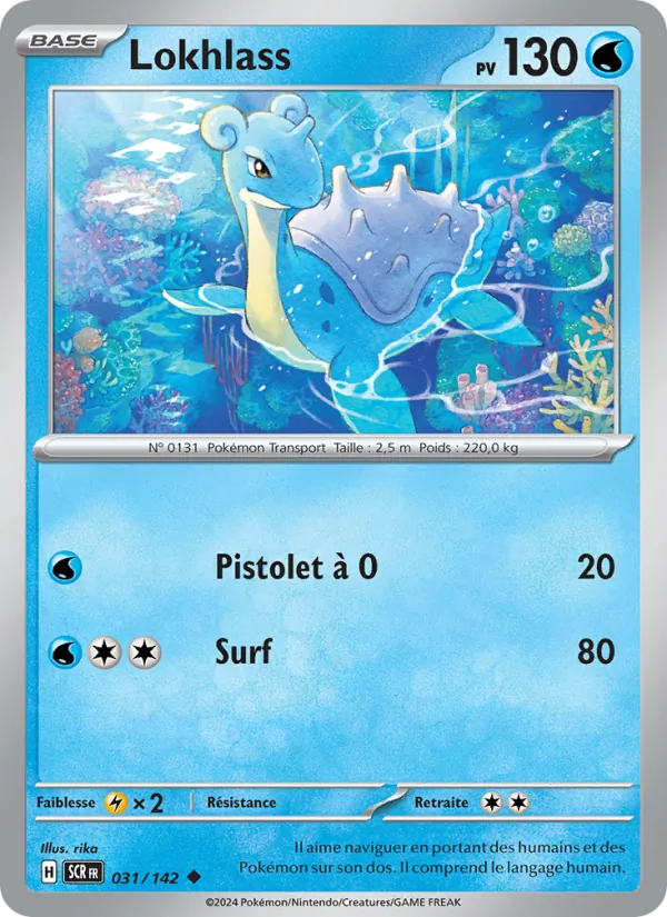 Carte Pokémon Lokhlass de l'extension Couronne Stellaire