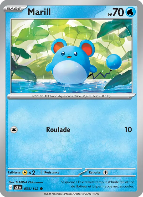 Carte Pokémon Marill de l'extension Couronne Stellaire