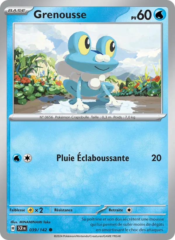 Carte Pokémon Grenousse de l'extension Couronne Stellaire