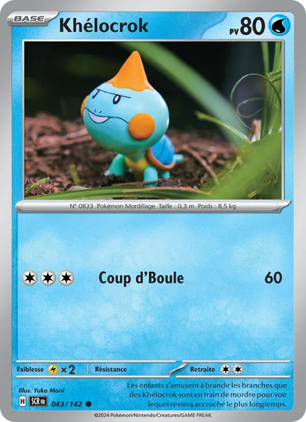 Carte Pokémon Khélocrok de l'extension Couronne Stellaire