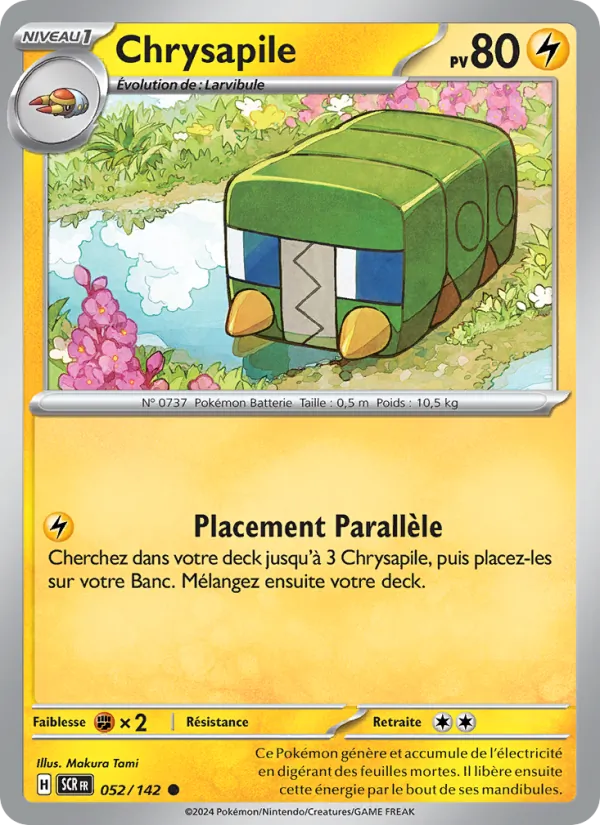 Carte Pokémon Chrysapile de l'extension Couronne Stellaire