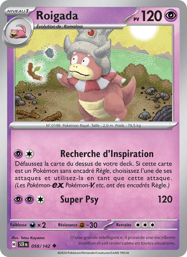 Carte Pokémon Roigada de l'extension Couronne Stellaire