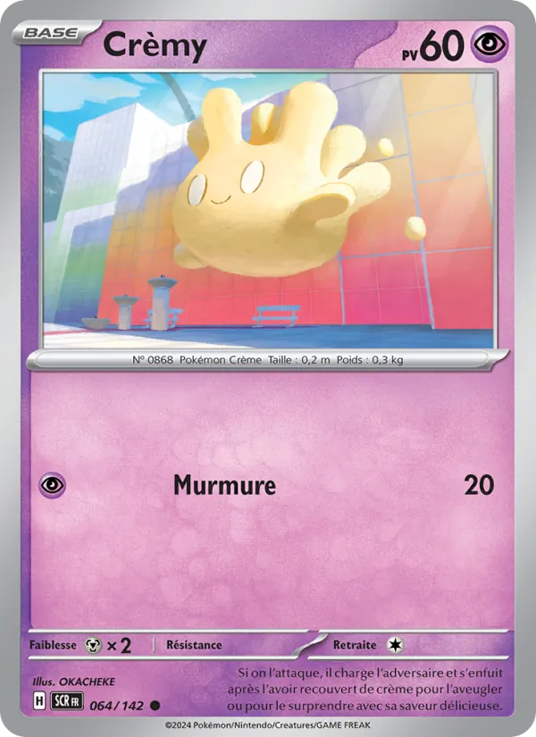 Carte Pokémon Crèmy de l'extension Couronne Stellaire