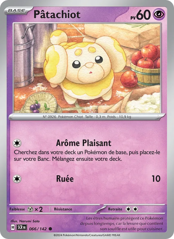 Carte Pokémon Pâtachiot de l'extension Couronne Stellaire