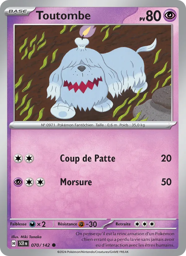 Carte Pokémon Toutombe de l'extension Couronne Stellaire