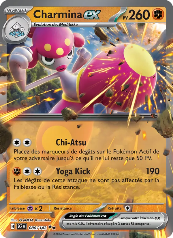 Carte Pokémon Charmina-ex de l'extension Couronne Stellaire