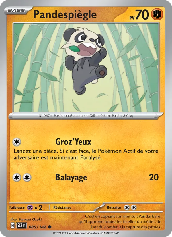 Carte Pokémon Pandespiègle de l'extension Couronne Stellaire