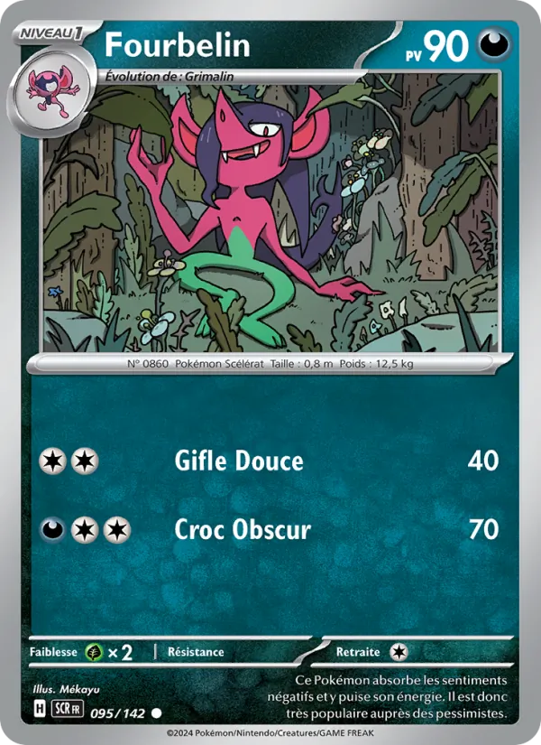 Carte Pokémon Fourbelin de l'extension Couronne Stellaire