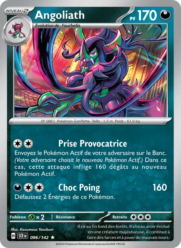 Carte Pokémon Angoliath de l'extension Couronne Stellaire