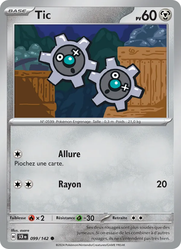 Carte Pokémon Tic de l'extension Couronne Stellaire