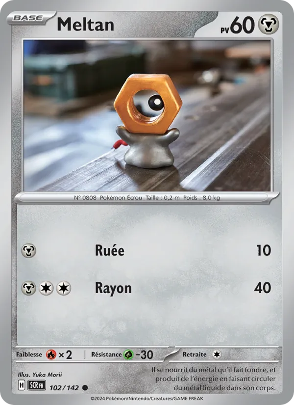 Carte Pokémon Meltan de l'extension Couronne Stellaire
