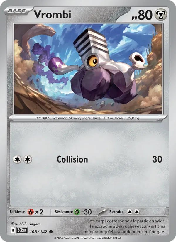Carte Pokémon Vrombi de l'extension Couronne Stellaire