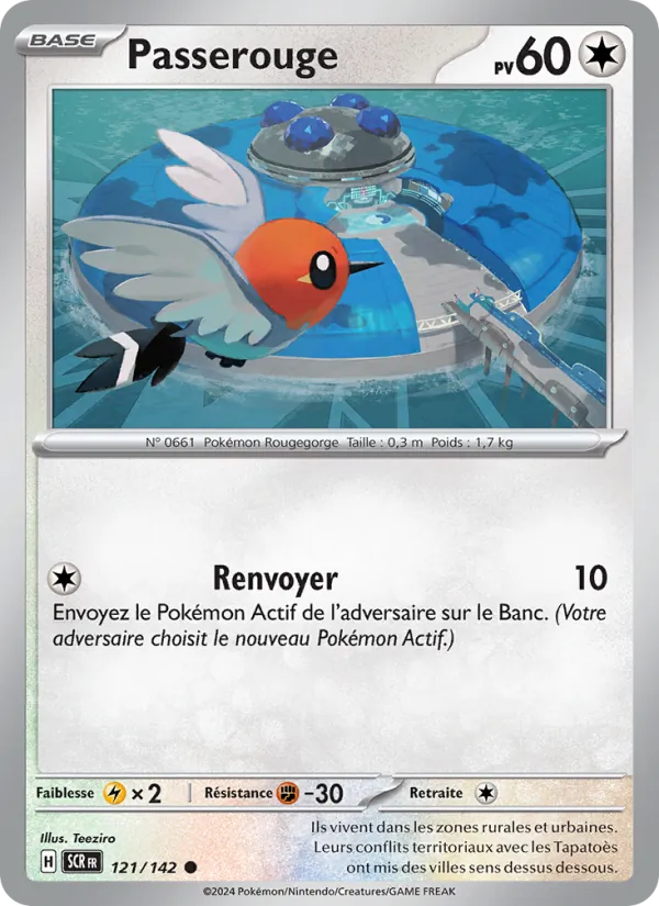 Carte Pokémon Passerouge de l'extension Couronne Stellaire