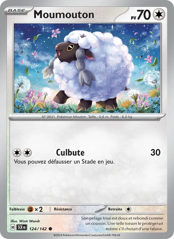 Carte Pokémon Moumouton de l'extension Couronne Stellaire