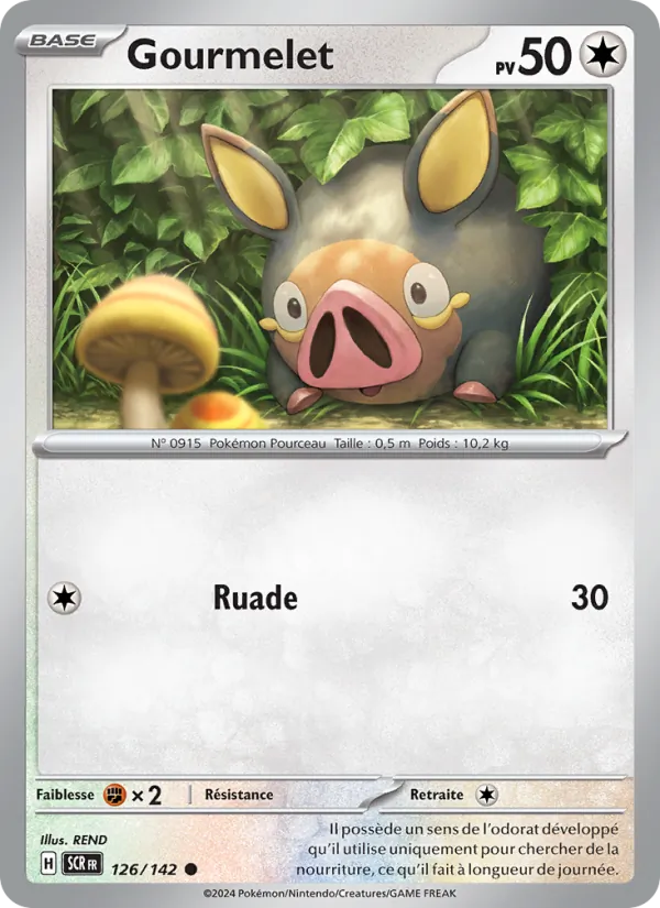 Carte Pokémon Gourmelet de l'extension Couronne Stellaire
