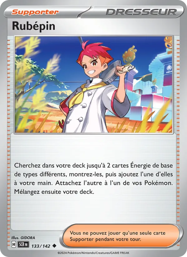 Carte Pokémon Rubépin de l'extension Couronne Stellaire