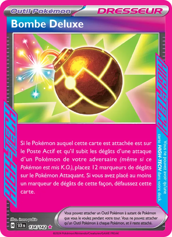 Carte Pokémon Bombe Deluxe de l'extension Couronne Stellaire