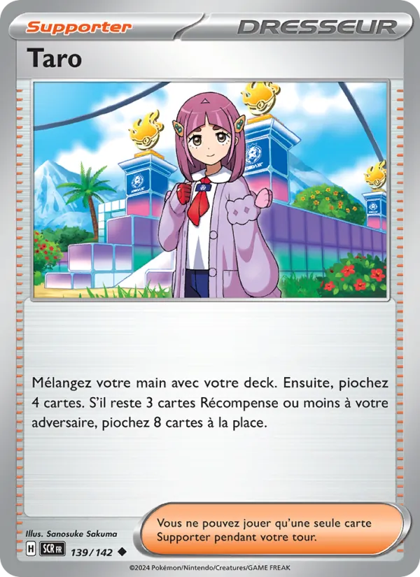 Carte Pokémon Taro de l'extension Couronne Stellaire