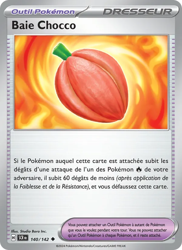 Carte Pokémon Baie Chocco de l'extension Couronne Stellaire