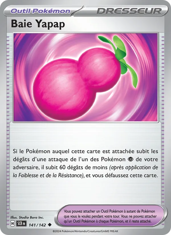 Carte Pokémon Baie Yapap de l'extension Couronne Stellaire