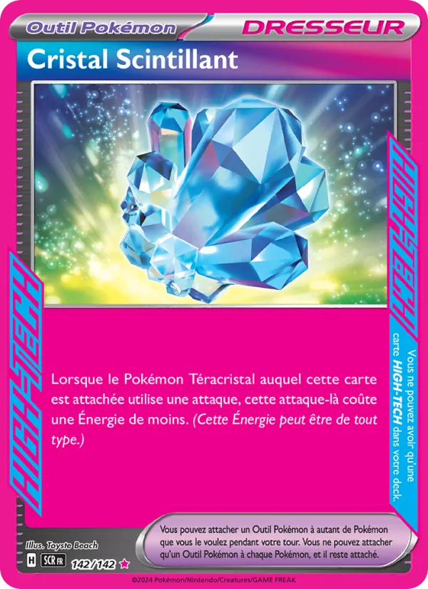 Carte Pokémon Cristal Scintillant de l'extension Couronne Stellaire