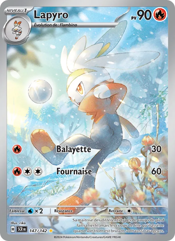 Carte Pokémon Lapyro de l'extension Couronne Stellaire