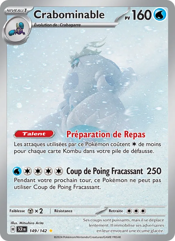 Carte Pokémon Crabominable de l'extension Couronne Stellaire